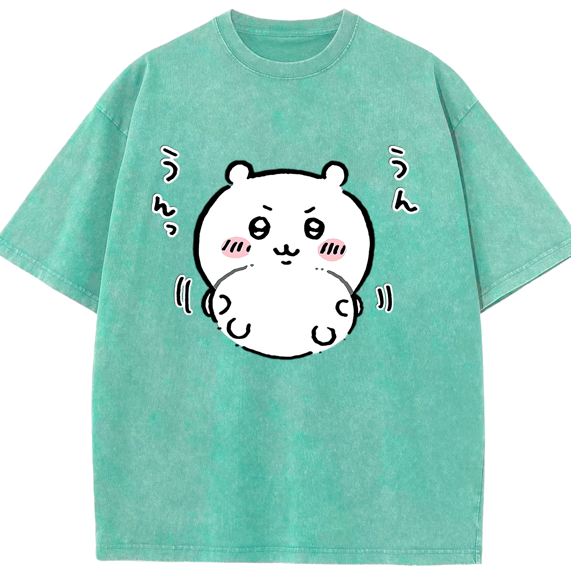 （画像用） ちいかわ ちいかわ Chii-kawa chiikawa 綿100% ヴィンテージ風 半袖Tシャツ（フロントプリント）
